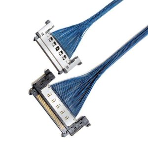 Custom JAE FI-RE51CL Micro-coaxial Cable, FI-RE41CL Coaxial Cable, JAE FI-RE51 LVDS Cable